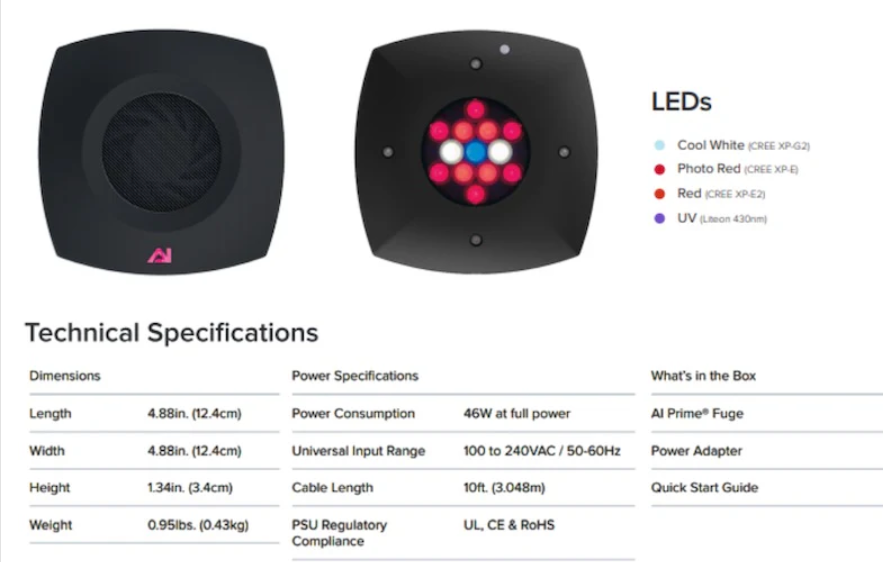Prime Fuge Refugium LED Light