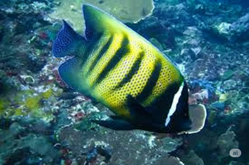 Six Banded Angelfish (Adult)
