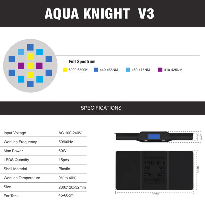 SPECTRA AQUA KNIGHT V3 MARINE LIGHT (75W)