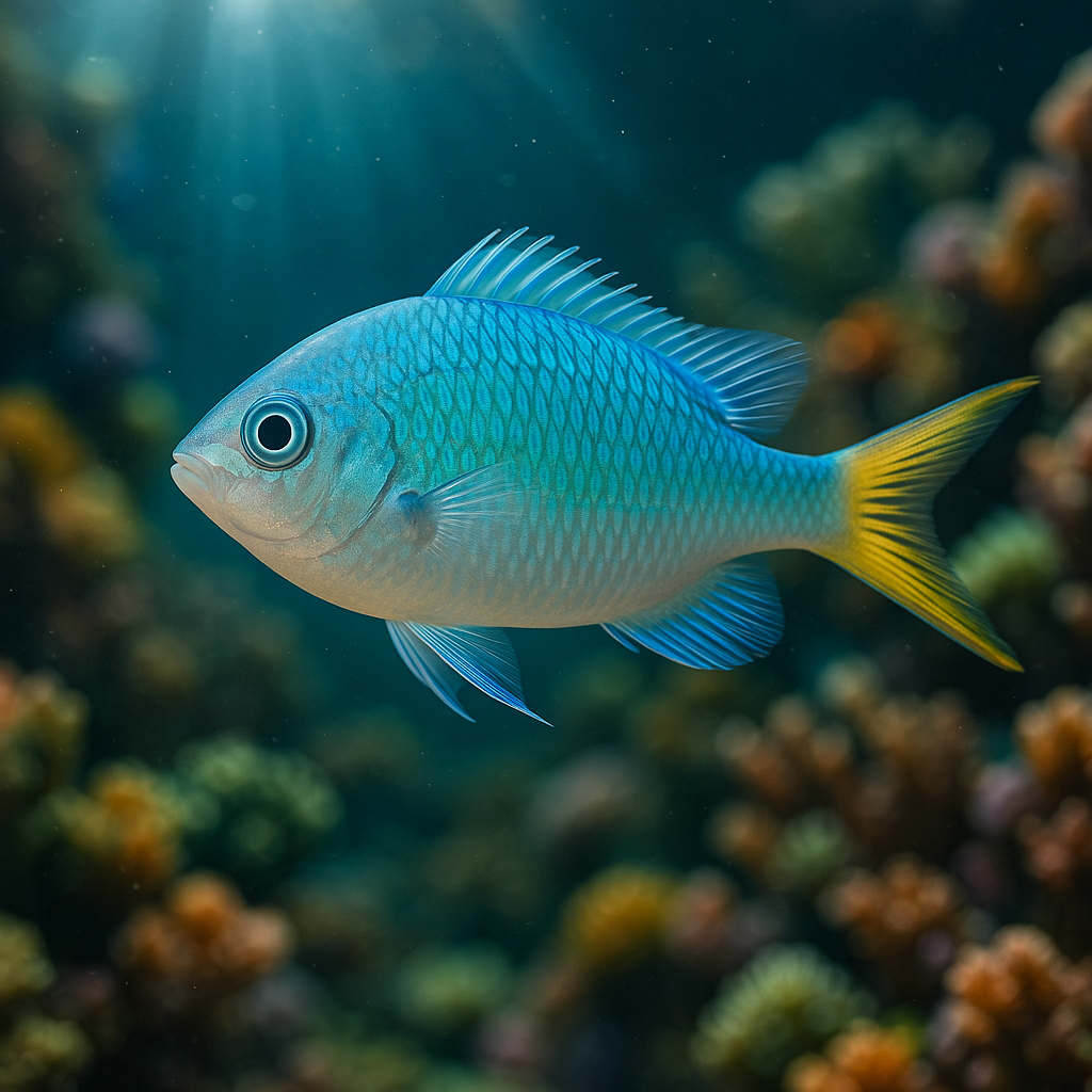 Blue Green Chromis
