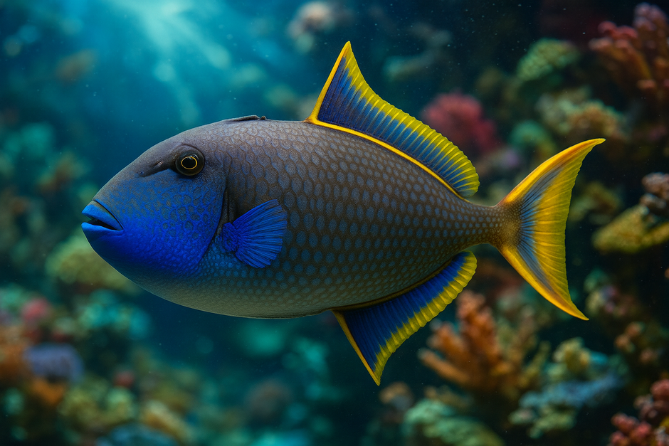 Trigger, Hawk & Parrot – Chennai Marine Aquarium