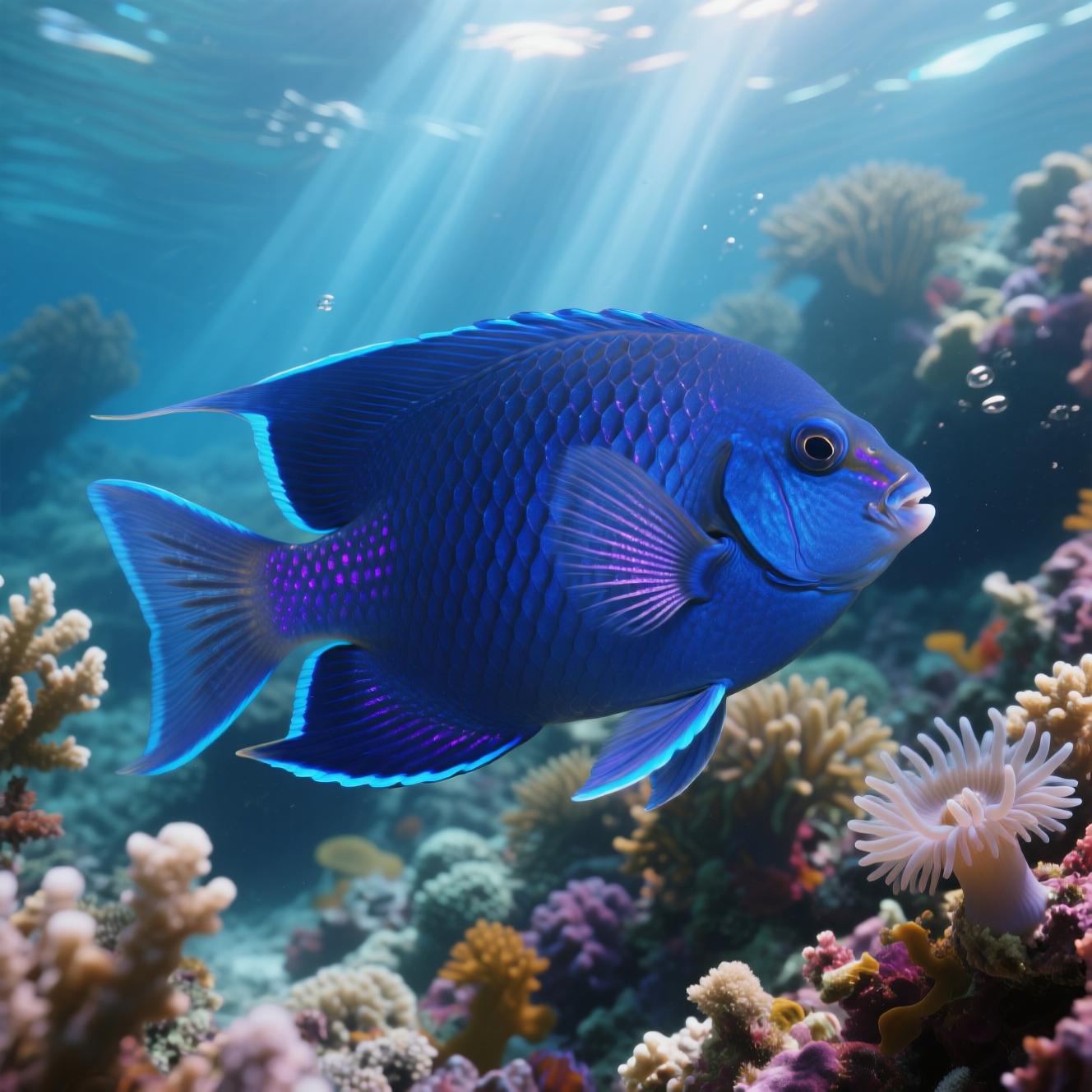Royal Blue Pygmy Angelfish