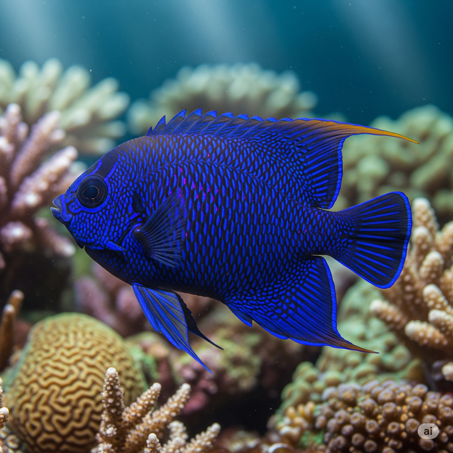 Royal Blue Pygmy Angelfish