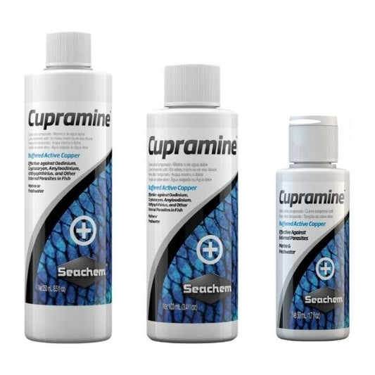 Seachem Cupramine - Buffered Active Copper Medication for Parasitic diseases