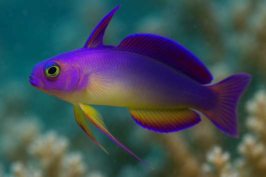 close up shot of Decorated Firefish