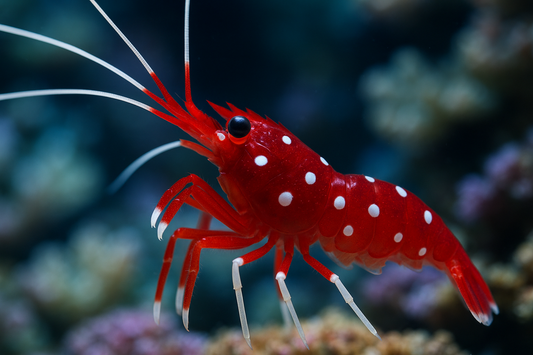 close up shot of Fire Shrimp
