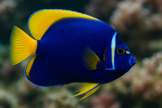 close up shot of Majestic Angelfish (Adult)