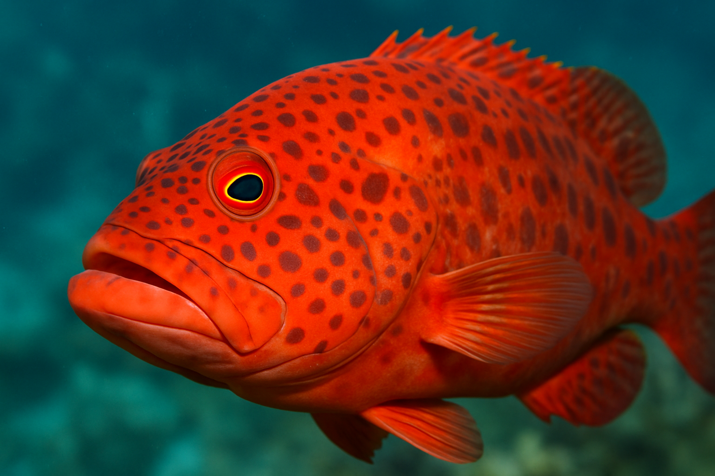 close up shot of Tomato Grouper